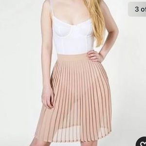American Apparel pleated chiffon skirt